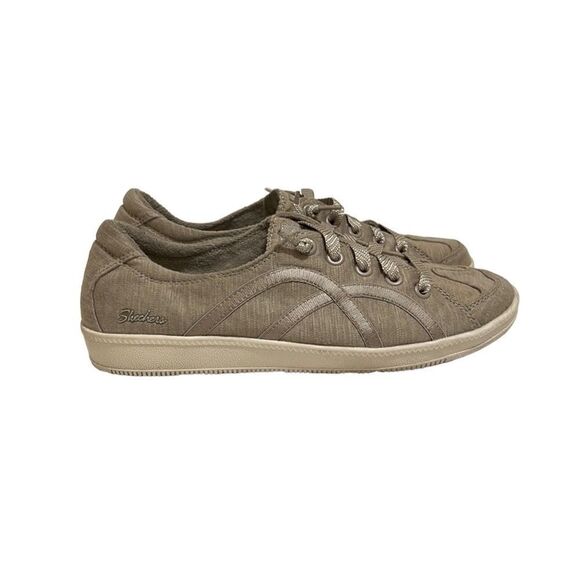 Skechers air cooled memory foam tan slip on Sz 6.5 - Picture 4 of 6